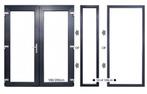 Dubbele deur Antraciet b200 x h215 RAL7016, Doe-het-zelf en Verbouw, Deuren en Horren, Kunststof, 120 cm of meer, Nieuw, Ophalen of Verzenden