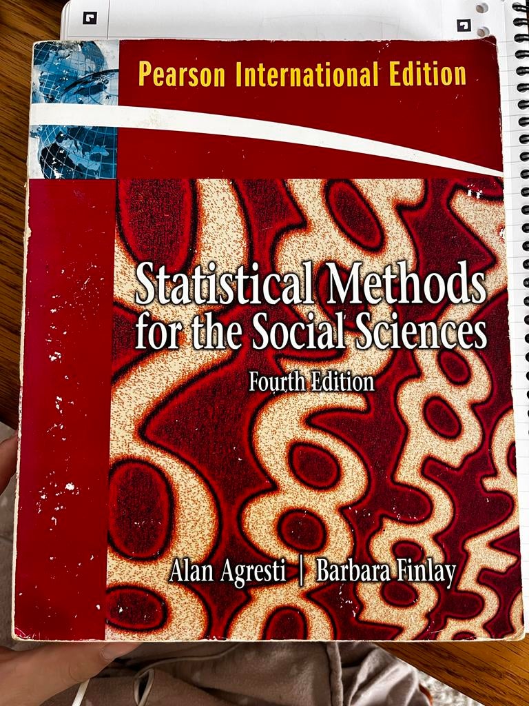 Statistical Methods for the Social Sciences, Boeken, Studieboeken en Cursussen, Ophalen of Verzenden, Beta, Gelezen, HBO