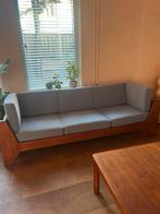 Vintage Deens design mid century teak bank!Stof/kussensNIEUW, Huis en Inrichting, Banken | Bankstellen, Ophalen, Driepersoons