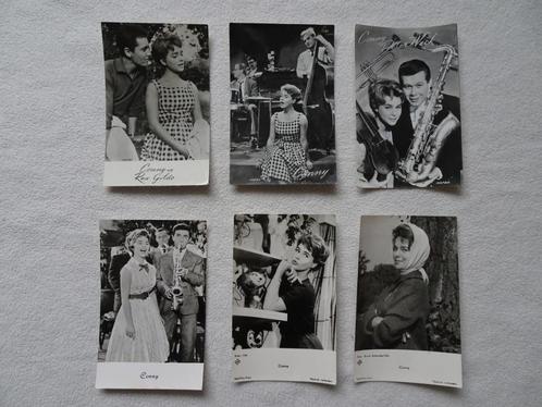 6 zwart-wit fotokaarten van Conny Froboess uit 60-er jaren, Verzamelen, Muziek, Artiesten en Beroemdheden, Gebruikt, Foto of Kaart