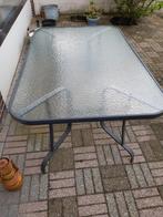 tuintafel, kampeertafel, glas, tafel, tuin, zomer, Ophalen, Gebruikt, Rechthoekig, Aluminium