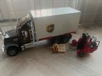 Bruder Scania UPS Vrachtwagen met Vorkheftruck, Kinderen en Baby's, Speelgoed | Speelgoedvoertuigen, Zo goed als nieuw, Ophalen