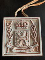 Antieke gedenktegel eedaflegging koningin Wilhelmina, Ophalen of Verzenden