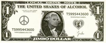 THE UNITED SHAKES OF ALCOHOL JIMBO DOLLAR beschikbaar voor biedingen