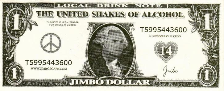 THE UNITED SHAKES OF ALCOHOL JIMBO DOLLAR, Postzegels en Munten, Bankbiljetten | Nederland, Euro's, Ophalen of Verzenden
