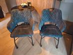 2 Eetkamerstoelen op wieltjes, Huis en Inrichting, Stoelen, Ophalen