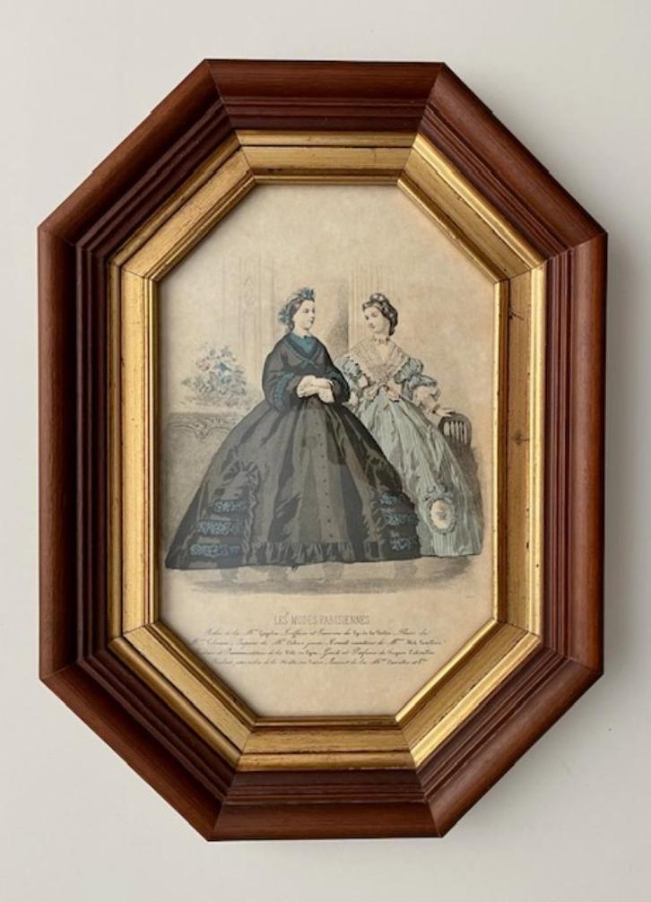 Klassieke Franse lijst (8 kantig) les Modes Parisiennes, Antiek en Kunst, Antiek | Woonaccessoires, Ophalen of Verzenden