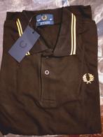 Fred Perry polo shirt mt 40 zwart met gele strepen, Geel, Nieuw, Ophalen of Verzenden, 37 mount pleasant clerkenwell Londen