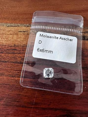 Moissanite Asscher cut 1 karaat