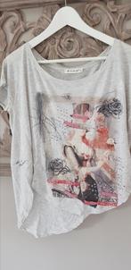Zomer shirt met print van "Bridget the Label", Bridget The Label, Ophalen of Verzenden, Maat 36 (S), Korte mouw