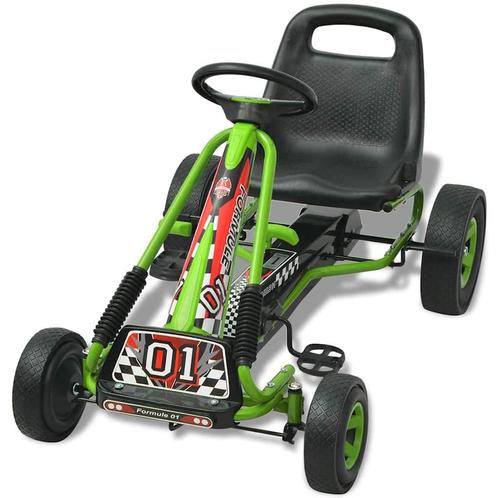 Skelter met pedalen en verstelbare zitting groen, Kinderen en Baby's, Speelgoed | Buiten | Skelters, Nieuw, Overige merken, Verzenden