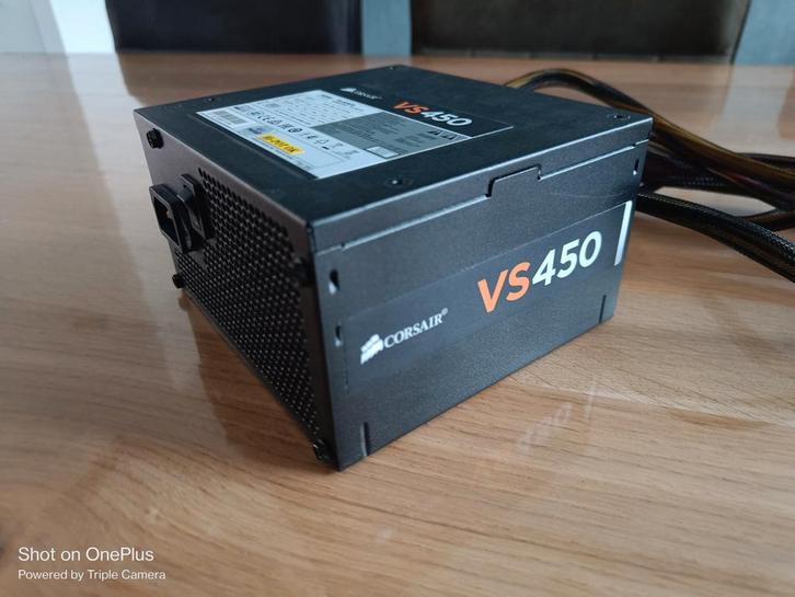 Corsair VS450 computer voeding 80plus, Computers en Software, Interne voedingen, Gebruikt, Ophalen of Verzenden