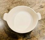 Le Creuset ovenschaal/ braadslede/ taartvorm 18 cm gietijzer, Huis en Inrichting, Keuken | Potten en Pannen, Gebruikt, Gietijzer