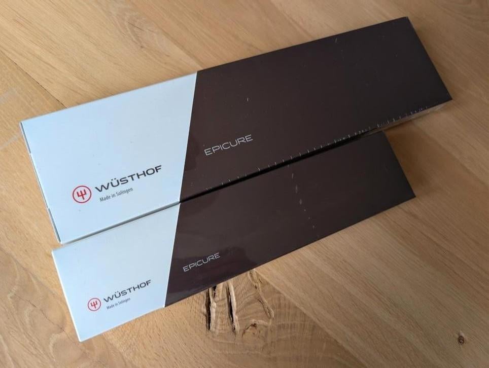 Wüsthof Epicure Slate Koksmessen 2x🔪Solingen🔪 Nieuw!, Ophalen of Verzenden, Nieuw, Rvs of Chroom, Los bestek