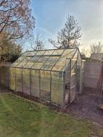 Tuinkas glas met aluminium frame, Tuin en Terras, Ophalen, Glas, Gebruikt, Aluminium