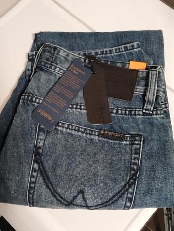 Nieuw Superdry Indigo jeans straight maat W34/L32 beschikbaar voor biedingen