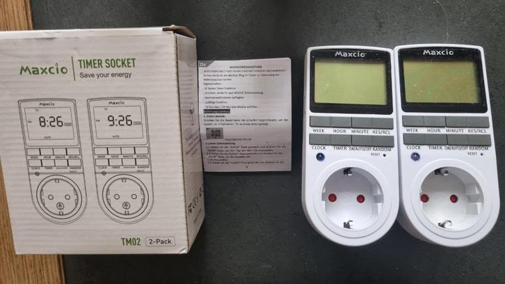 Tijdschakelaar 2x en temperatuurschakelaar 2x nieuw in doos, Hobby en Vrije tijd, Elektronica-componenten, Nieuw, Ophalen