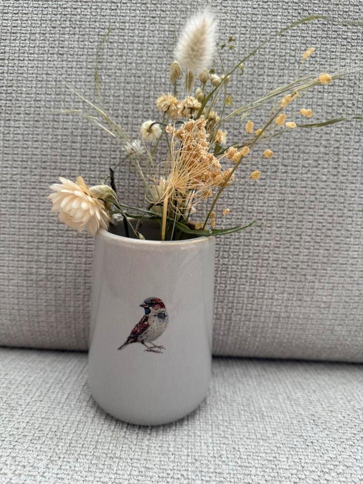 Nieuw Kwantum keramieken vaasje of pennenbakje mus, Huis en Inrichting, Woonaccessoires | Vazen, Nieuw, Overige kleuren, Minder dan 50 cm