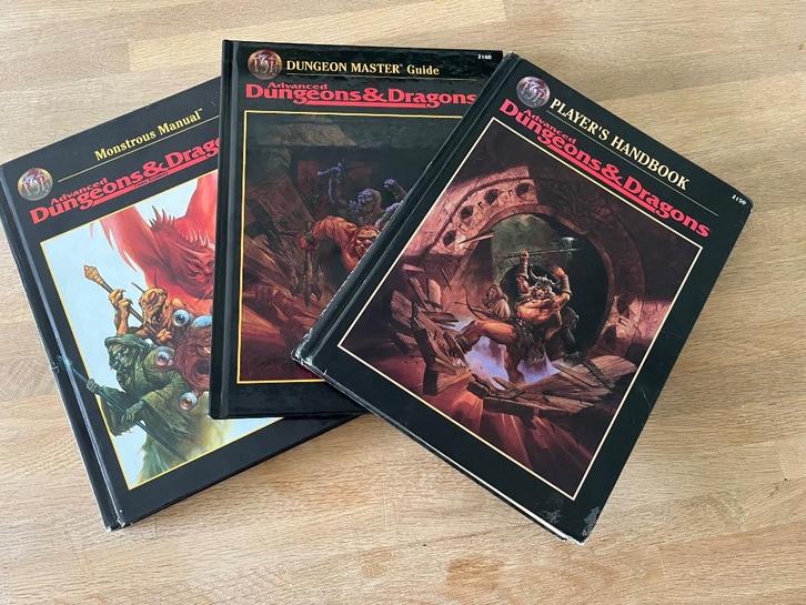 Dungeons & Dragons (AD&D) 2nd edition set, Hobby en Vrije tijd, Gezelschapsspellen | Overige, Gebruikt, Een of twee spelers, Drie of vier spelers