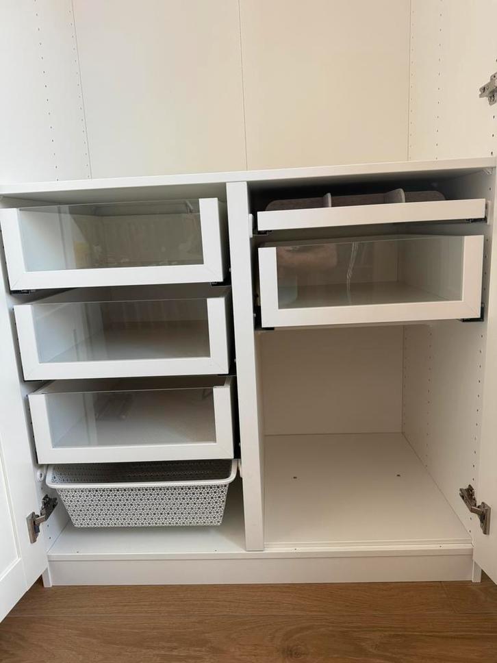 Komplement verdeler, 3 lades, draadmand,  roede, trekplank, Huis en Inrichting, Kasten | Kledingkasten, Minder dan 100 cm, 50 tot 100 cm