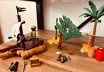 Playmobil piraten! Vlot, eiland, kanon., Ophalen of Verzenden, Gebruikt, Complete set