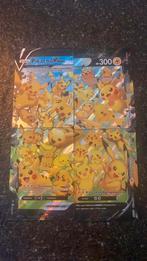 4 kleine kaartjes die grote Pikachu V-union vormen, Ophalen of Verzenden, Nieuw, Meerdere kaarten