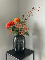 Zijden silk najaarsboeket met oranje tinten NIEUW!, Binnen, Info@flowersbymirjam.nl, Nieuw, Transformatorstraat 6a