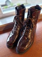 DUREA Laars/Boot bruin/rood lakleer maat 41 G, Kleding | Dames, Schoenen, Ophalen of Verzenden, Zo goed als nieuw, Bruin