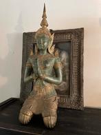 Thaise Tempelwachter Thepanom bronzen beeld 77 cm hoog, Ophalen of Verzenden