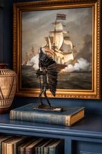 Metalen krijger beeld – Handgemaakt & stoer decorstuk, Ophalen of Verzenden, Dier