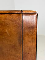 Schapenleren 3 zits bank klassiek art deco, Ophalen, Zo goed als nieuw, 75 tot 100 cm, 200 tot 250 cm