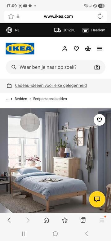 2x eenpersoonsbed Neiden Ikea incl. Lattenbodem - afbeelding 2
