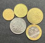 Frankrijk 5 verschillende munten franc, Postzegels en Munten, Munten | Europa | Niet-Euromunten, Ophalen of Verzenden, Frankrijk