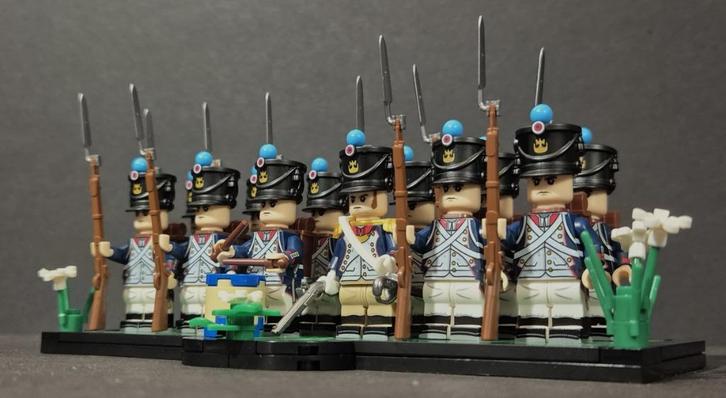 Napoleontische Franse Fuselier Centrum Compagnie, Kinderen en Baby's, Speelgoed | Bouwstenen, Nieuw, Overige merken, Verzenden