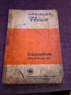 KREIDLER FLORETTEN ONDERDELEN BOEKJE 1967 ERSATZTEILELISTE, Fietsen en Brommers, Gebruikt, Ophalen of Verzenden