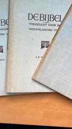 Antieke Bijbel - Toegelicht voor Nederlandse Volk, Antiek en Kunst, Ophalen of Verzenden