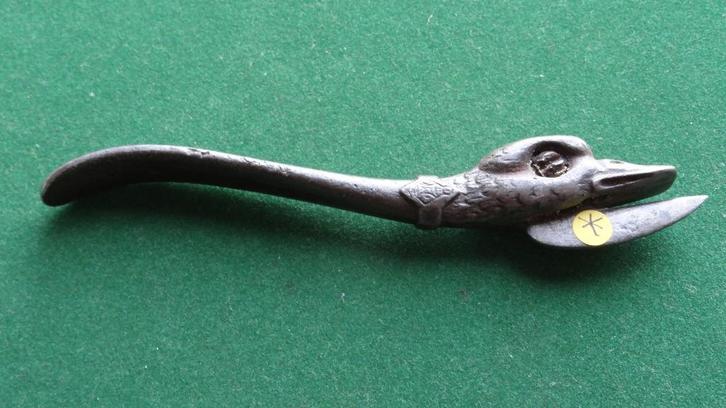 Zeldzame Blikopener gietijzer 19e eeuw - Eend, Antiek en Kunst, Antiek | Gereedschap en Instrumenten, Ophalen of Verzenden