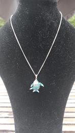 Vintage Zilveren Ketting met Vis Hanger, Met hanger, Gebruikt, Ophalen of Verzenden, Zilver