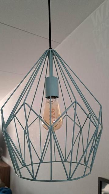 Set van 3 mintgroene hanglampen voor boven eethoek. beschikbaar voor biedingen