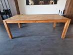 Eettafel onbehandeld teak 220 x 100 x 78 cm, Huis en Inrichting, Tafels | Eettafels, Ophalen, Gebruikt, 100 tot 150 cm, Teakhout