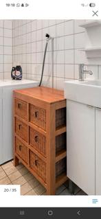 Ladekastjes hout rieten mandjes, Huis en Inrichting, Kasten | Ladekasten, Ophalen, Zo goed als nieuw, 25 tot 50 cm, Minder dan 100 cm