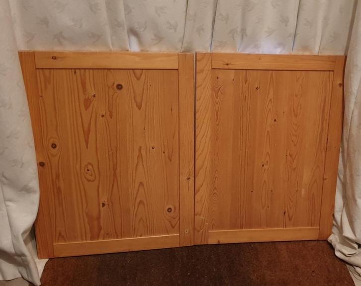 Lundia paneeldeurtjes duo 64,8x 49,1 regulier gelakt in zeer, Huis en Inrichting, Kasten | Overige, Zo goed als nieuw, Ophalen