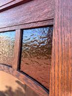 niet uitneembare antiek eiken kast met planken, 110 cm breed, Ophalen of Verzenden