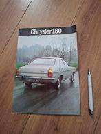 Autofolder Chrysler 180 uit 1970, Ophalen of Verzenden, Zo goed als nieuw, Overige merken