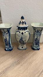 Vintage origineel Delfts blauw 3-delig kaststel, Antiek en Kunst, Ophalen of Verzenden