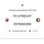 1 kaart FC Utrecht- Feyenoord bunnikside, Maat XL, Ophalen of Verzenden, Overige typen