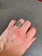 Brede zilveren ring maat 54, Ophalen of Verzenden, 17 tot 18, Zilver, Dame