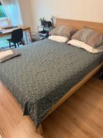 Ikea MALM bed frame + LÖNSET matress holder, Huis en Inrichting, Ophalen, Wit, Tweepersoons, Zo goed als nieuw