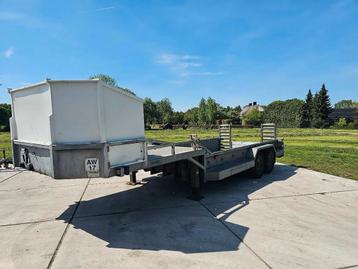 VELDHUIZEN 5200 kg be trailer kuiptrailer kuip oplegger beschikbaar voor biedingen