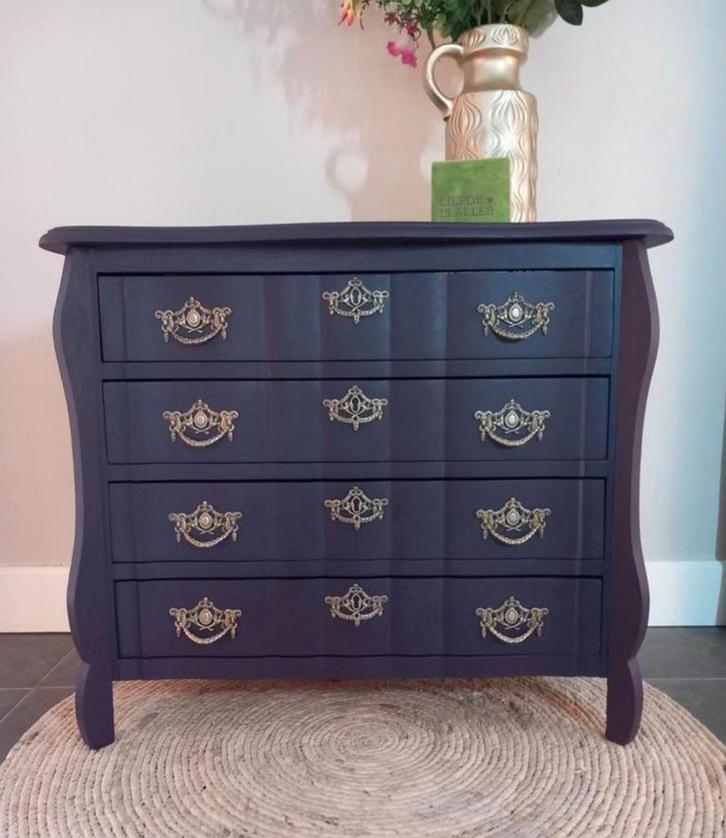 Prachtig buikkastje, chique paars, ladekastje, Huis en Inrichting, Kasten | Ladekasten, Zo goed als nieuw, Minder dan 100 cm, 50 tot 100 cm